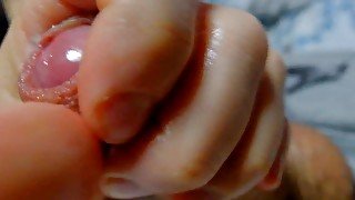 dick head ultra close up masturbation