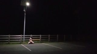 Public masturbation at night!