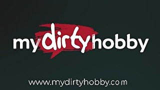 MyDirtyHobby - Horny babe fucks her boyfriend and gets a creampie