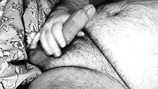 the Manimal jerks off and moans a bit (B/W) 20220503