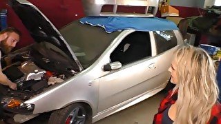 AMATEUR EURO - Fitness Housewife Mika Olsson Goes After Mechanic's Cock