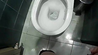 POV - Pissing all over public toilet ;)