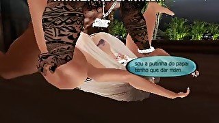 BOQUETEIRA MAMANDO PAU DO MACHO DELA 15 - IMVU