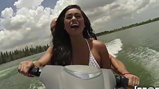 Mofos - Hot threesome on the seadoo