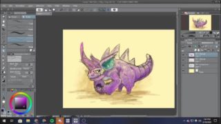 Watch me draw a Nidoking while high