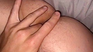 Finger my asshole then cum