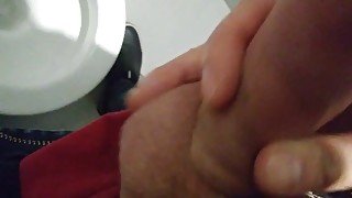 STEP SISTER CAUGHT MASTURBATING BIG COCK IN PUBLIC TOILET PART 1