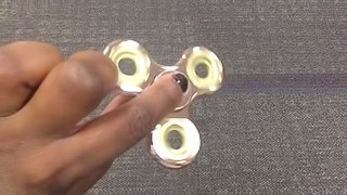 Just Touching My Ebony Curvy Body With My Golden Fidget Spinner