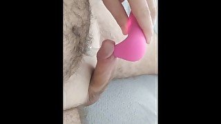 Cuckold wife is recording hubby jerk off