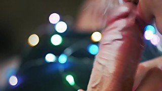 Pulsating blowjob and foreskin play, licking frenulum, close up, short ver