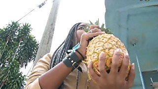 CarneDelMercado - Ana Ebano Phat Ass Ebony Latina Colombiana Seduced And Fucked By Big Dick Horny Casting Agent