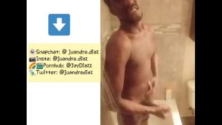 Juandre nut in the shower