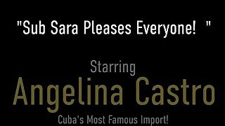 Cuban BBW Angelina Castro Bangs Sex Slave Sara Jay And Her Big Dick Dom!