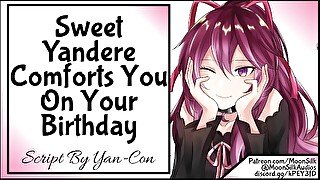 Sweet Yandere GF Comforts You On Your Birthday!