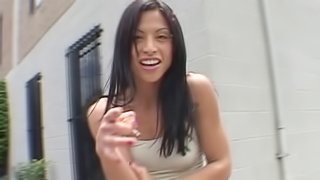 Hardcore Asian Jayna Oso gets dildo and cock in gaping hole