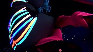 Samantha Saint - black light solo