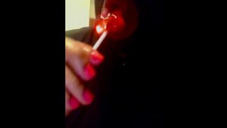 Asmr sucking on a lollipop