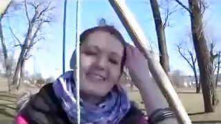 Handjob in the park