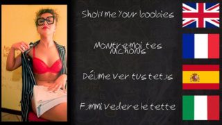 Real Teacher JOI : learn foreign languages ââwith Pornhub â lesson 1: Boobs