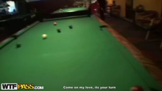 After her hot pov anal she plays air hockey