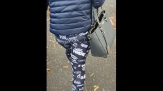 Step son see through step mom leggings no panties and fuck