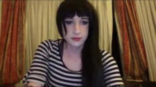 Captivating big cock tranny whore