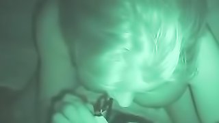 Amazing blowjob and sex in the dark with blonde slut