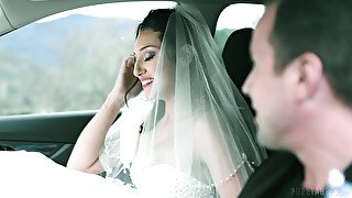 Sexy bride Bella Rolland is cheating on groom with his best friend