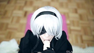 2B Of NieR Automata POV Face Fucked