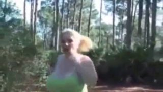 Bbw jogger fucked in the ass by a hunter