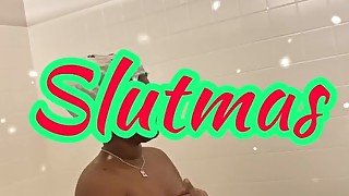 Big clit sucking with ice &ldquo; SLUTMAS &ldquo;