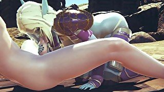 Sylvanas in multiple positions + Creampie on tits