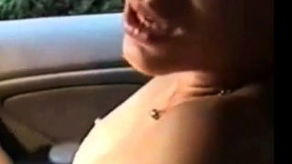 My girlfriend fingering pussy in car. Amateur home made