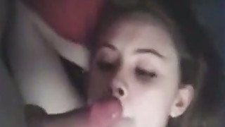 Just a pale skin skinny bitch with nice ass on POV video