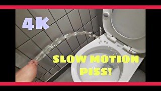 Splashing My Piss Everywhere In Slow Motion (In 4k)