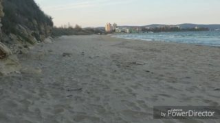 Risky wank on the beach in nessebar