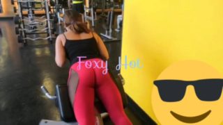 Foxy Hot heats the maintenance of your gym, you wear transparent clothes 