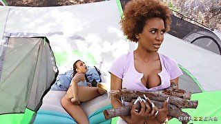 Interracial outdoor threesome: Glamping With Glory Holes Demi Sutra, Gia Derza, Small Hands