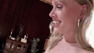 Horny blonde shemale and male fuck in the hotel room. Tasty video