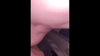 Tiny slut gets slammed in car