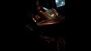 Driving around rubbing my cock