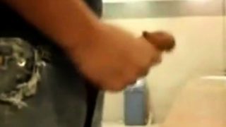 Bigcockflasher - Caught wanking in public restroom