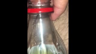 Pissing in a bottle (Viewer request )