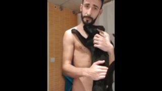 In the toilet, amateur, masturbate on you