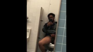 College BBC in public bathroom- make me cum