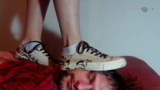 Face trampled by Converse