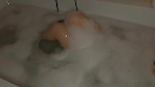 Cheating wife fuck with her husband`s best friend in the bathroom