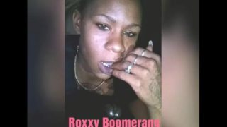 Ebony Babe Roxxy Boomerang Sucks The Life Outta Shortie While He On Break