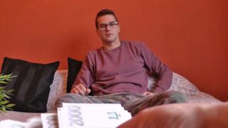 Chubby, hairy hottie in glasses gets fucked in the ass