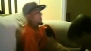 Slim Str8 Thug Boy enjoys Dad's BJ